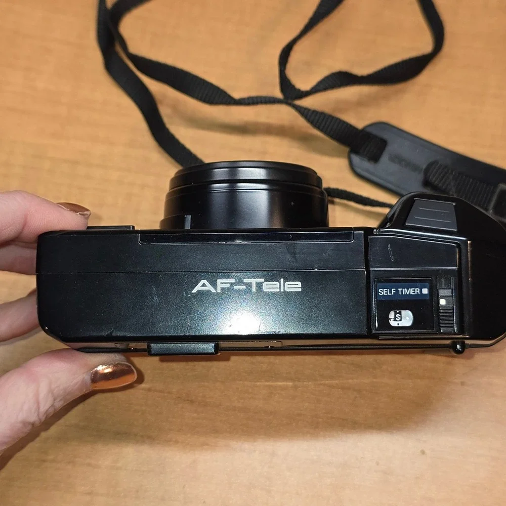 Vintage Minolta AF-Tele Point & Shoot Film‎ Camera 38-60mm Lens Auto Focus READ
